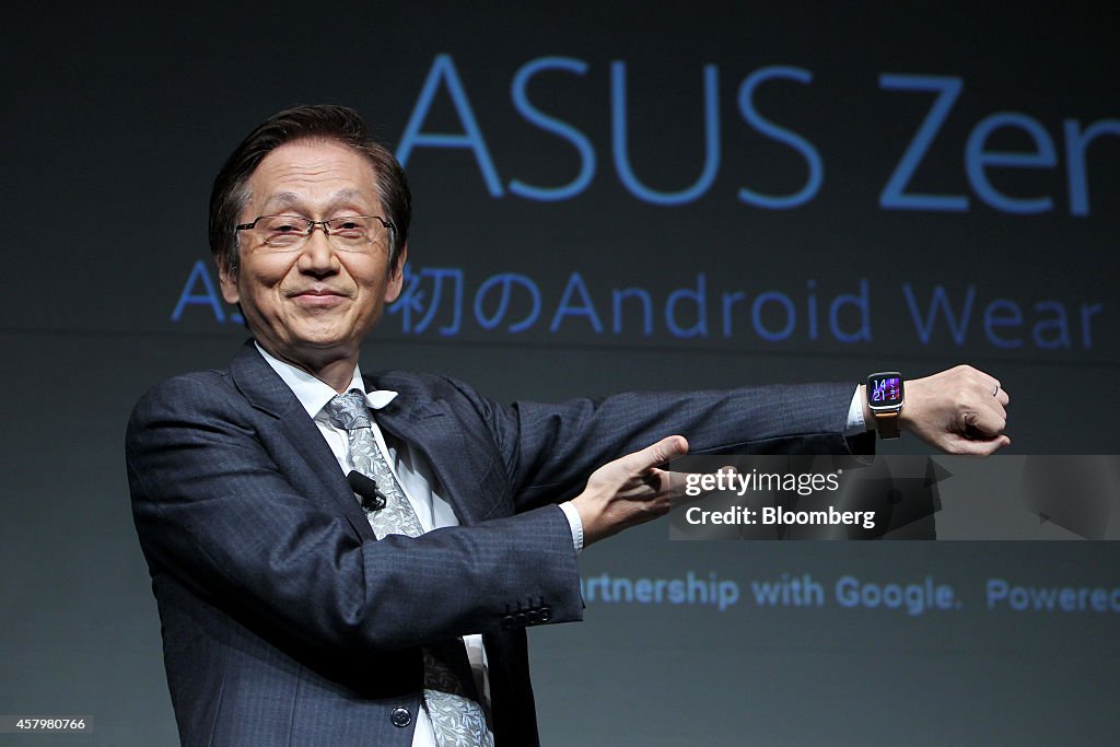 Asustek Computer Inc. Chairman Johnny Shih Unveils New Smartphones And Smartwatch