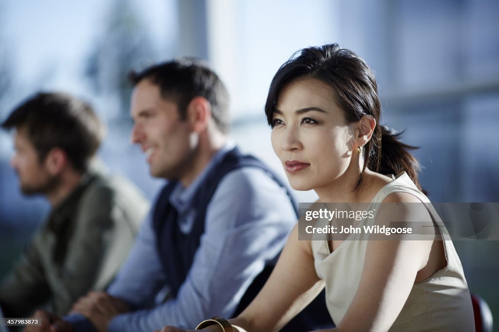 Business people sitting in meeting