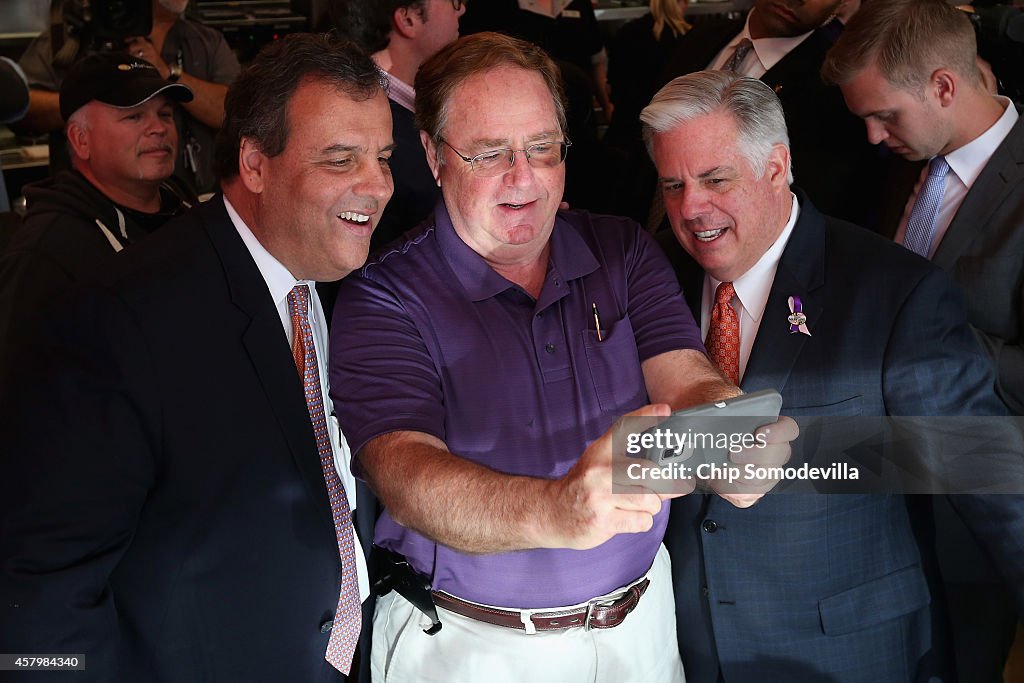 NJ Gov. Chris Christie Attends Campaign Stop With Maryland GOP Gubernatorial Candidate Hogan