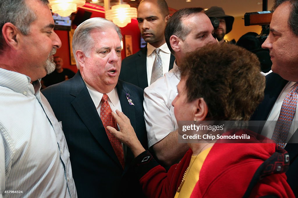 NJ Gov. Chris Christie Attends Campaign Stop With Maryland GOP Gubernatorial Candidate Hogan