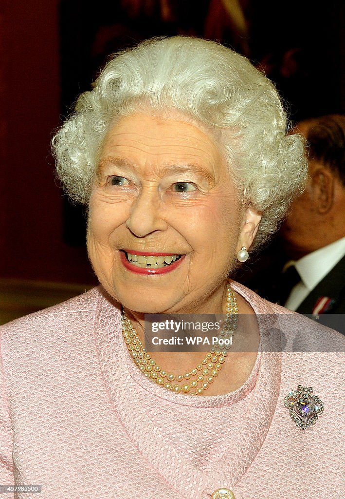 Queen Elizabeth II Hosts Victoria And George Cross Reception At Buckingham Palace