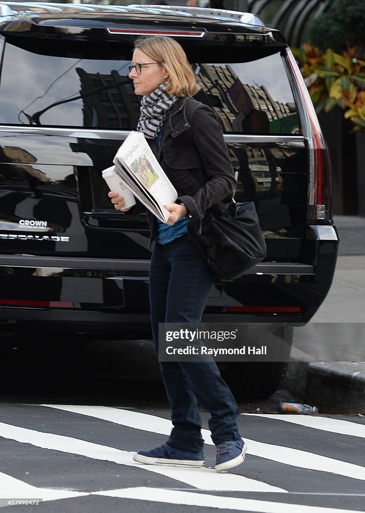 Celebrity Sightings In New York City - October 28, 2014