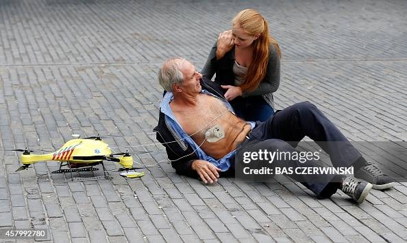 NETHERLANDS-SCIENCE-TECHNOLOGY-AEROSPACE-ROBOTICS-HEALTH-DRONE NETHERLANDS-SCIENCE-TECHNOLOGY-AEROSPACE-ROBOTICS-HEALTH-DRONE