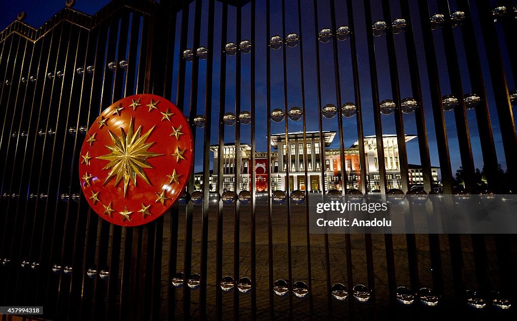 Turkey's new Presidential Palace at night