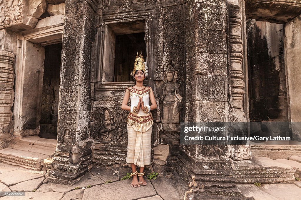 Female Apsara Dancer, Bayon Temple, Angkor Thom, Cambodia