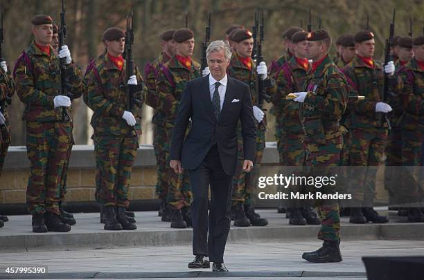 King Philippe of Belgium attends the Commemoration of 100th Anniversary of WWI marking one hundred years since the start of the first World War on...