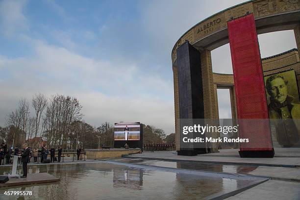 King Philippe of Belgium attends the Commemoration of 100th Anniversary of WWI marking one hundred years since the start of the first World War on...