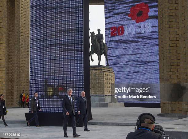 King Philippe of Belgium attends the Commemoration of 100th Anniversary of WWI marking one hundred years since the start of the first World War on...