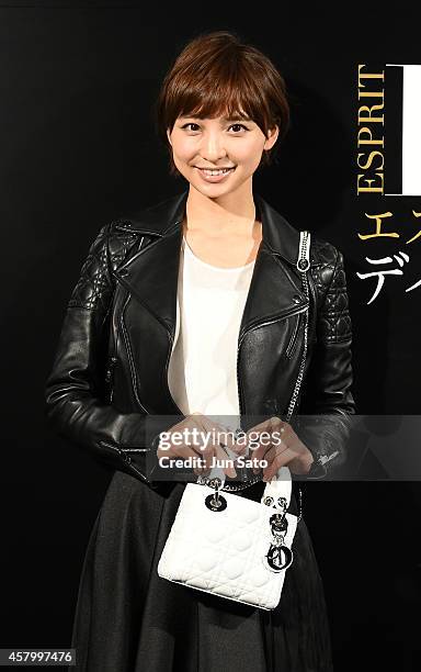 Actress Mariko Shinoda arrives at the "Esprit Dior" Opening Reception on October 28, 2014 in Tokyo, Japan.