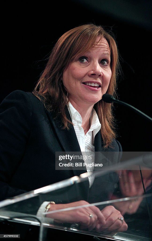 GM CEO Mary Barra Addresses Detroit Economic Club