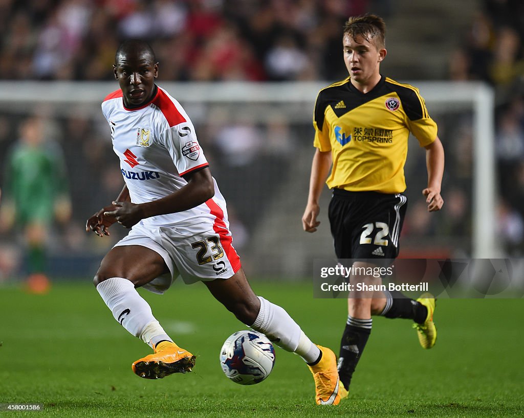 MK Dons v Sheffield United - Capital One Cup Fourth Round