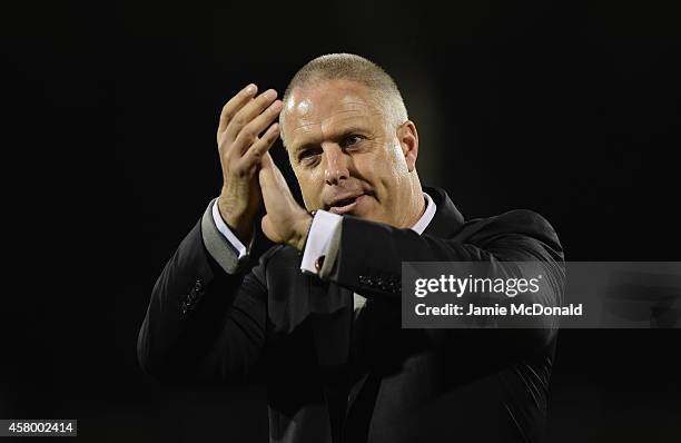 Kit Symons of Fulham looks on during the Capital One Cup fourth round match between Fulham Derby County at Craven Cottage on October 28, 2014 in...