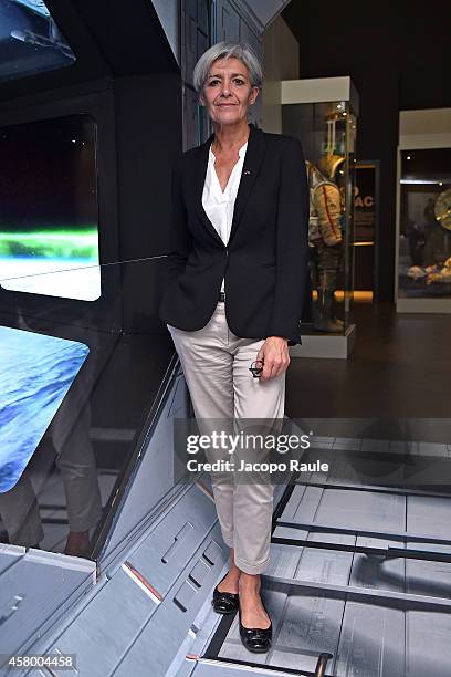 Claudie Haignere attends Opening Of The New Session Dedicated To The Space At 'Museo Nazionale Scienza E Tecnologia Leonardo Da Vinci' on October 28,...