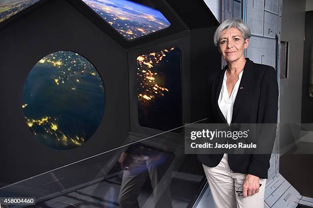 Claudie Haignere attends Opening Of The New Session Dedicated To The Space At 'Museo Nazionale Scienza E Tecnologia Leonardo Da Vinci' on October 28,...