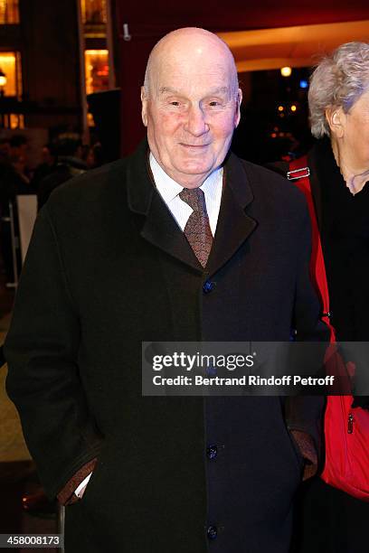 Actor Michel Bouquet attends the 'Yves Saint Laurent' Paris movie Premiere at Cinema UGC Normandie on December 19, 2013 in Paris, France.