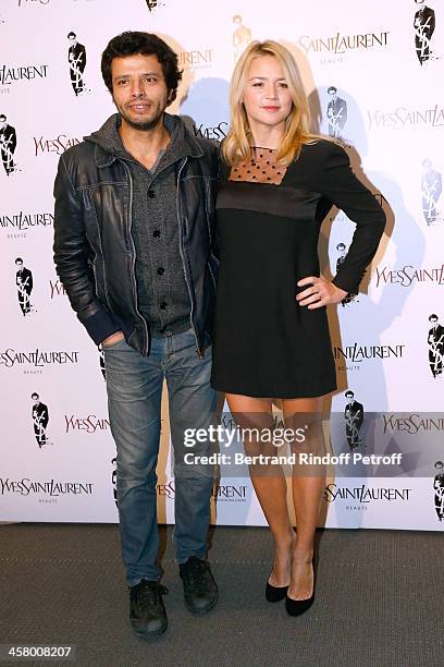 Virginie Efira and her companion Mabrouk El Mechri attend the 'Yves Saint Laurent' Paris movie Premiere at Cinema UGC Normandie on December 19, 2013...