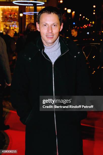 Marc OLivier Fogiel attends the 'Yves Saint Laurent' Paris movie Premiere at Cinema UGC Normandie on December 19, 2013 in Paris, France.