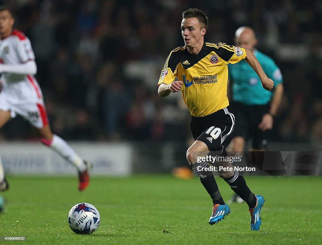 MK Dons v Sheffield United - Capital One Cup Fourth Round