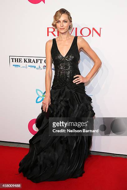 Model Valentina Zelyaeva attends the Elton John AIDS Foundation's 13th Annual An Enduring Vision Benefit at Cipriani Wall Street powered by CIROC...
