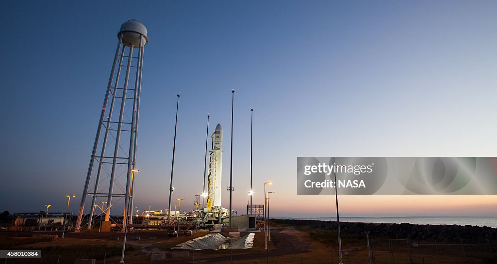 Antares Rocket Prepared For Launch To Space Station