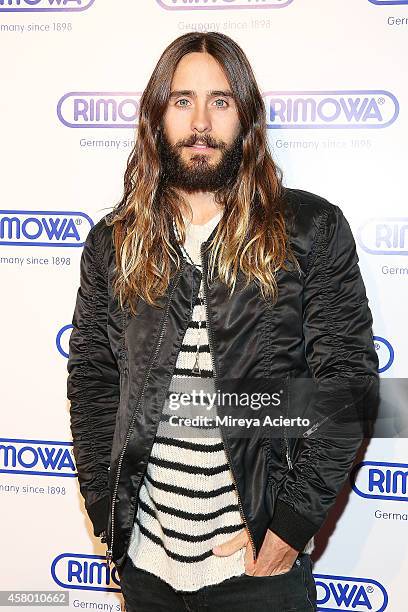 Actor Jared Leto attends Rimowa NYC Store Grand Opening at Rimowa on October 28, 2014 in New York City.