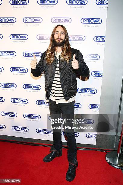 Actor Jared Leto attends Rimowa NYC Store Grand Opening at Rimowa on October 28, 2014 in New York City.