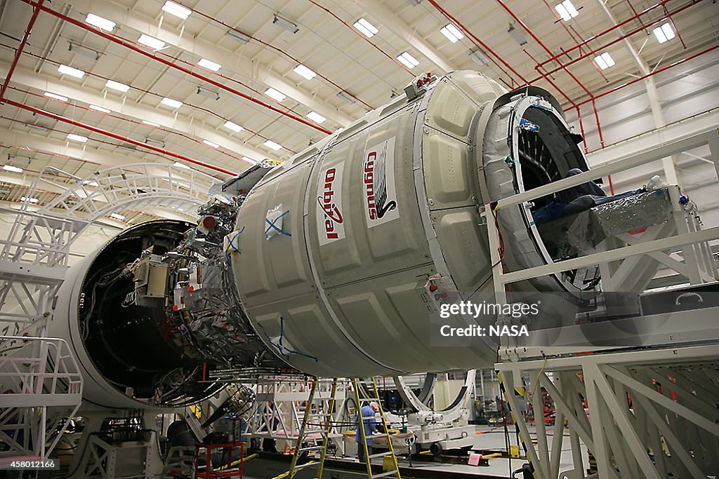 Antares Rocket Prepared For Launch To Space Station