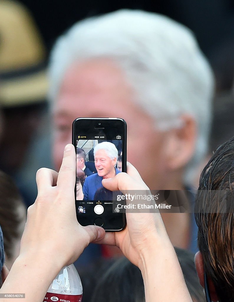 Bill Clinton Campaigns For Nevada Democrats Up For Re-Election