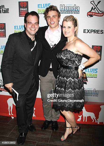 Sean-Patrick Hillman, Gus Kenworthy and Kylie Edmond attend the 2nd Annual Black, White, & Red Gala To Benefit Rock & Rawhide at iHeartRadio Theater...