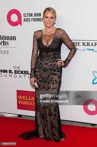 Jewel attends the Elton John AIDS Foundation's 13th Annual An Enduring Vision Benefit at Cipriani Wall Street on October 28, 2014 in New York City.