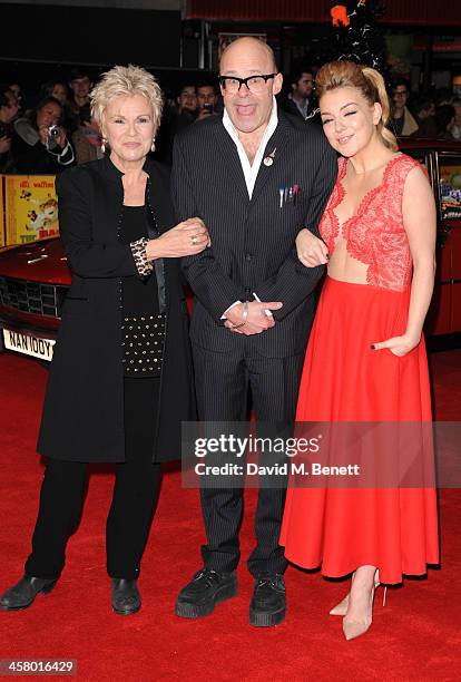 Julia Walters, Harry Hill and Sheridan Smith attends "The Harry Hill Movie" World Premiere at Vue Leicester Square on December 19, 2013 in London,...