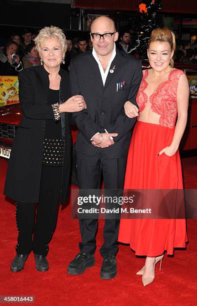 Julia Walters, Harry Hill and Sheridan Smith attends "The Harry Hill Movie" World Premiere at Vue Leicester Square on December 19, 2013 in London,...