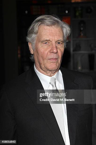 James Fox attends the afterparty for Andrew Lloyd Webber's new musical "Stephan Ward" at The Waldorf Hilton Hotel on December 19, 2013 in London,...