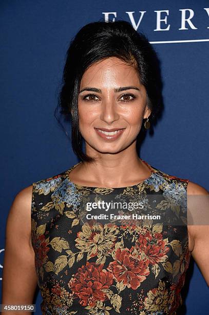 Actress Aarti Mann arrives to the Premiere of Focus Features' "The Theory Of Everything" at AMPAS Samuel Goldwyn Theater on October 28, 2014 in...