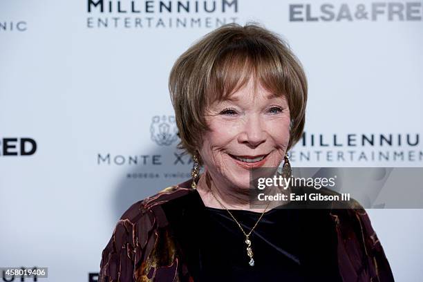 Actress Shirley MacLaine attends the "Elsa & Fred" Los Angeles premiere at Sundance Cinema on October 28, 2014 in Los Angeles, California.