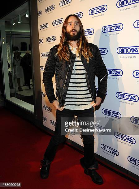 Actor/singer Jared Leto attends the Rimowa NYC Store Grand Opening at Rimowa on October 28, 2014 in New York City.