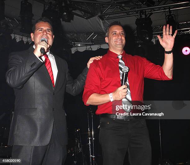 Skeery Jones and Joe Gatto attend the 2nd Annual Black, White, & Red Gala To Benefit Rock & Rawhide at iHeartRadio Theater on October 28, 2014 in New...