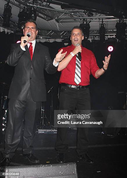 Skeery Jones and Joe Gatto attend the 2nd Annual Black, White, & Red Gala To Benefit Rock & Rawhide at iHeartRadio Theater on October 28, 2014 in New...