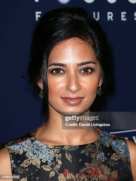 Actress Aarti Mann attends the premiere of Focus Features' "The Theory of Everything" at the AMPAS Samuel Goldwyn Theater on October 28, 2014 in...