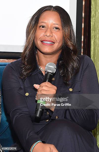 Omara S. Harris onstage at the ASCAP Rhythm And Soul Presents Women Behind The Music Atlanta Edition at Negril Village on October 28, 2014 in...