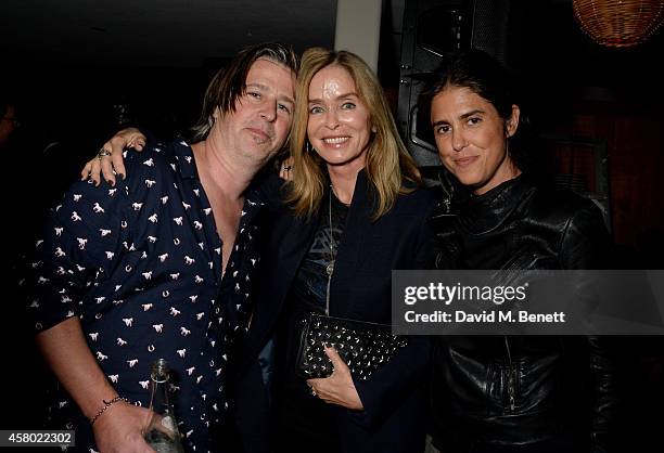 Musician Jason Starkey, Barbara Bach and Francesca Gregorini attend the Teen Cancer America Fundraiser hosted by Darren Strowger, Roger Daltrey and...
