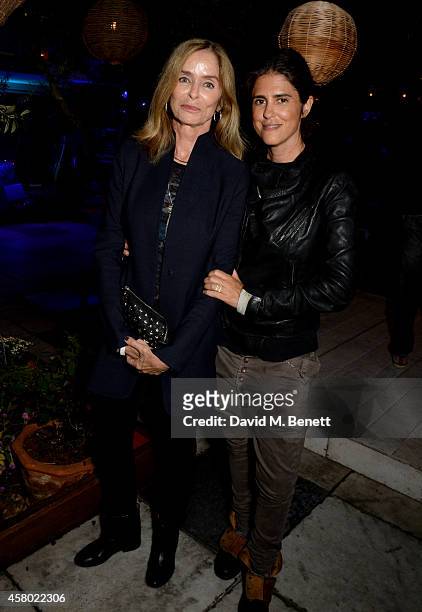 Barbara Bach and Francesca Gregorini attend the Teen Cancer America Fundraiser hosted by Darren Strowger, Roger Daltrey and Rebecca Rothstein on...