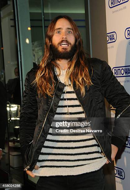 Actor/singer Jared Leto attends Rimowa NYC Store Grand Opening at Rimowa on October 28, 2014 in New York City.