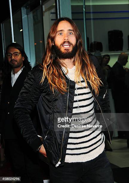 Actor/singer Jared Leto attends Rimowa NYC Store Grand Opening at Rimowa on October 28, 2014 in New York City.