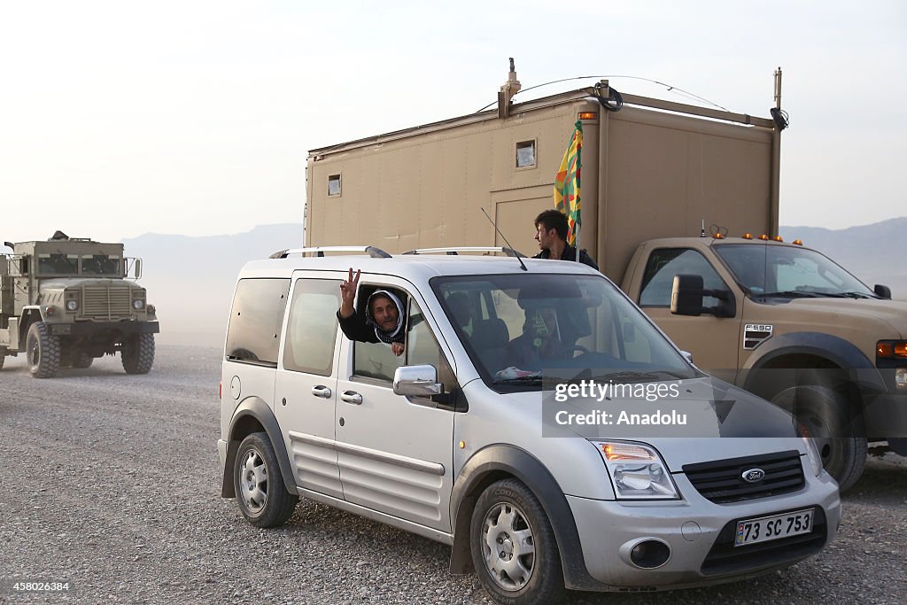 Peshmerga forces' weapons convoy arrives in Turkey