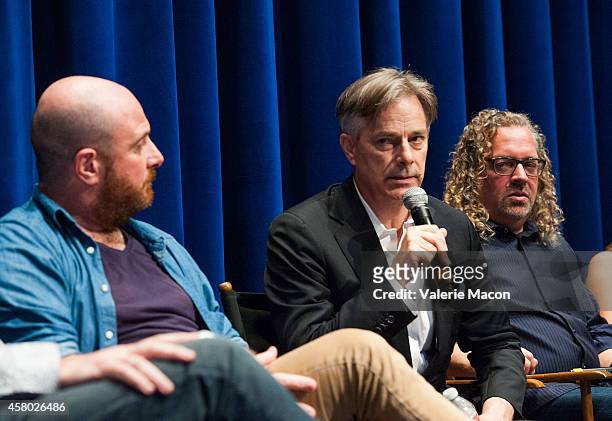Philippe Lyon, Whit Stillman and Gary Scott Thompson attends The Cultural Services Of The French Embassy In The United States' Direct To Series...