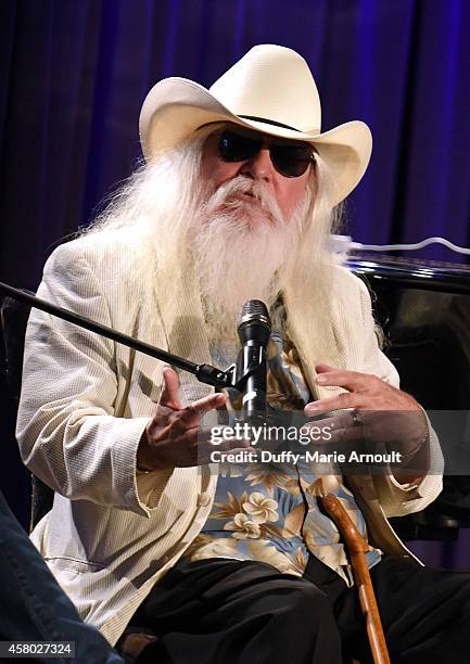 Musician Leon Russell speaks at An Evening With Leon Russell at The GRAMMY Museum on October 28, 2014 in Los Angeles, California.