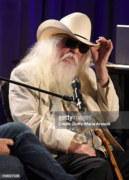 Musician Leon Russell speaks at An Evening With Leon Russell at The GRAMMY Museum on October 28, 2014 in Los Angeles, California.