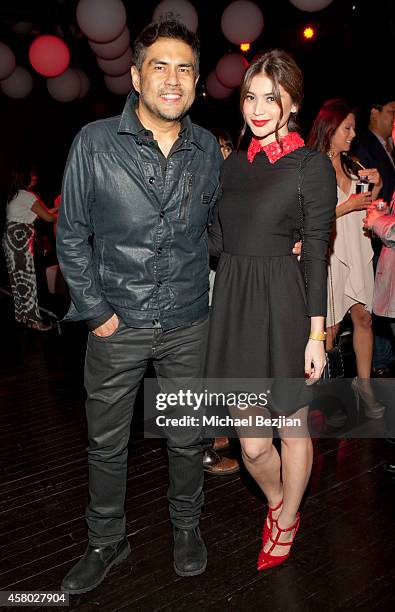 Director Francis dela Torre and actress Anne Curtis attend the Los Angeles Premiere Of "Blood Ransom" on October 28, 2014 in Los Angeles, California.
