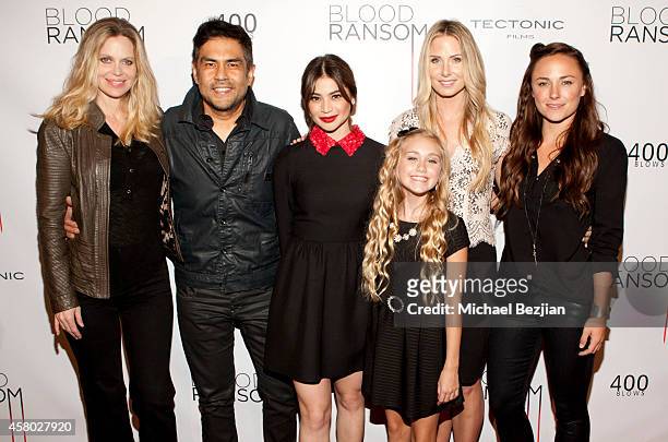 Actress Kristin Bauer van Straten, director Francis dela Torre and actresses Anne Curtis, Emily Skinner, Vanessa Evigan and Briana Evigan attend the...